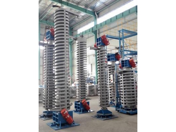 ناقل حلزوني هزاز للمواد السائبة Bulk Material Vibrating Spiral Conveyor