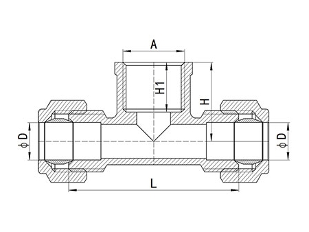 وصلات الضغط النحاسية HS320 HS320 Brass Compression Fitting