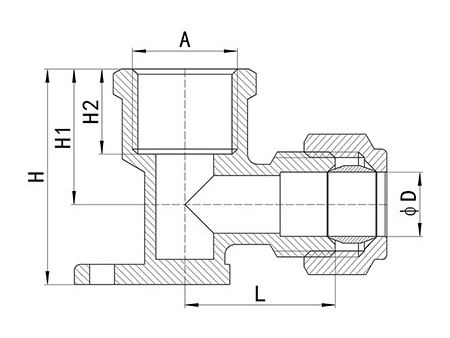 وصلات الضغط النحاسية HS320 HS320 Brass Compression Fitting