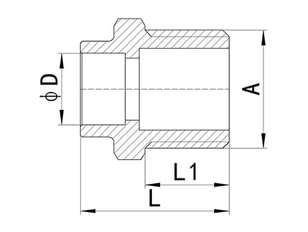 وصلات نهايات مواسير نحاسية HS340 HS340 Brass End-feed Fitting