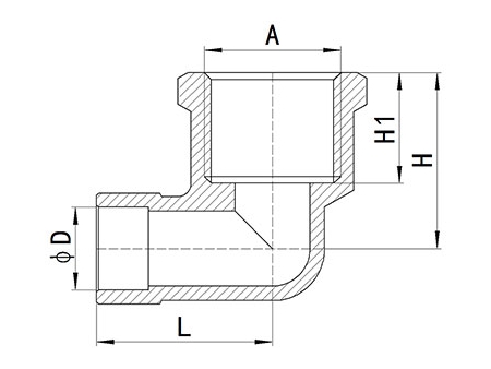 وصلات نهايات مواسير نحاسية HS340 HS340 Brass End-feed Fitting