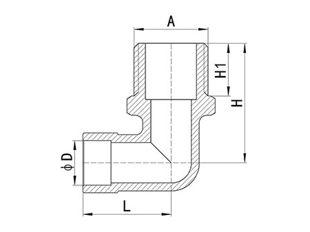 وصلات نهايات مواسير نحاسية HS340 HS340 Brass End-feed Fitting