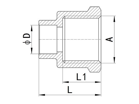 وصلات نهايات مواسير نحاسية HS340 HS340 Brass End-feed Fitting