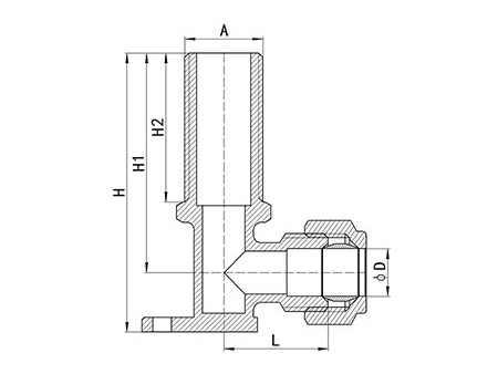 وصلات الضغط النحاسية HS320 HS320 Brass Compression Fitting