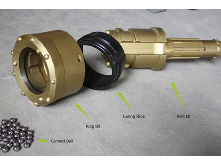 لقمة حفر مغلفة بحلقة (ذات تغليف حلقي) Concentric Casing System (Ring Bits)