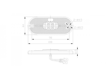 مصباح إشارة التنبيه الجانبية/ مصابيح الإشارات الجانبية Side Marker Lamp