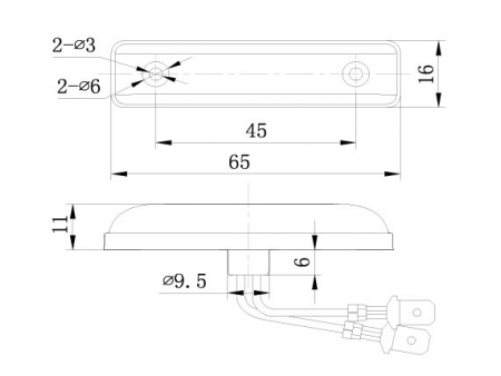 مصباح إشارة التنبيه الجانبية/ مصابيح الإشارات الجانبية Side Marker Lamp