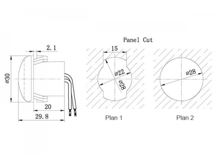 مصباح الجانب الأمامي للمركبات/ مصباح الواجهة الأمامية/ لمبة الطرف الأمامي Front Position Lamp/ Front End-Outline Marker Lamp