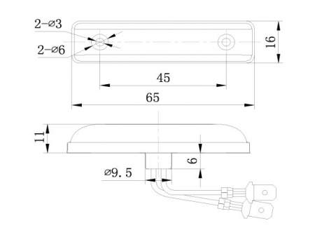 مصباح الجانب الأمامي للمركبات/ مصباح الواجهة الأمامية/ لمبة الطرف الأمامي Front Position Lamp/ Front End-Outline Marker Lamp