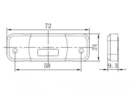 مصباح الجانب الأمامي للمركبات/ مصباح الواجهة الأمامية/ لمبة الطرف الأمامي Front Position Lamp/ Front End-Outline Marker Lamp