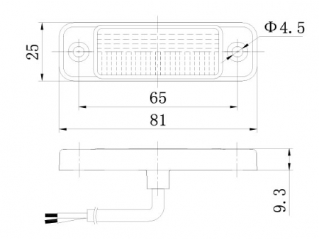 مصباح لوحة رقم السيارة/ مصباح لوحة نمرة السيارة License Plate Lamp