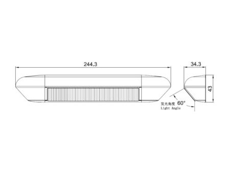 مصابيح ماركر ليد جانبية/ مصباح خارجي بإضاءة ليد Awning Entrance Lamp/Vehicle Side Light