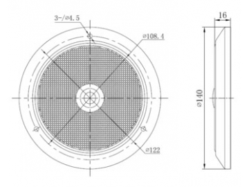 لمبة ليد شكل قبة للإضاءة الداخلية (تركب على سقف السيارة) LED Dome Light