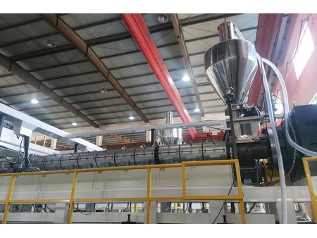 خط بثق رولات فيلم الخلايا الشمسية EVA/POE EVA/POE Solar Film Extrusion Line