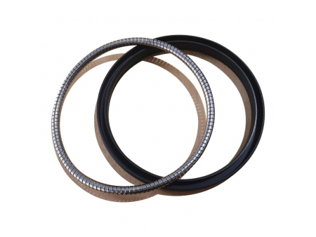 طقم مانع التسرب الزنبركي مع سنون لولبية/ لبادة الزيت Helical Spring Energized Seal