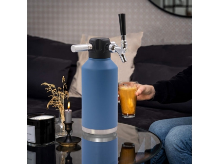 ترمس جراولر معزول للمشروبات سعة 2 لتر (مطارة ستانلس ستيل لحفظ البرودة والحرارة)  2L Insulated Beer Growler Dispenser