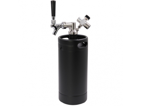 جراولر صغير مع صنبور توزيع (سعة 3.8 لتر)  3.8L Mini Keg Growler Dispenser