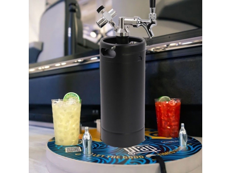 جراولر صغير مع صنبور توزيع (سعة 3.8 لتر)  3.8L Mini Keg Growler Dispenser