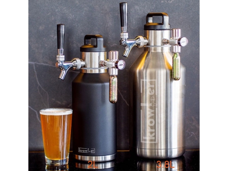 ترمس موزع مشروبات معزول بجدار مزدوج سعة 3.8 لتر  3.8L Double Wall Vacuum Insulated Beer Dispenser