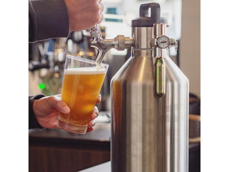 ترمس موزع مشروبات معزول بجدار مزدوج سعة 3.8 لتر  3.8L Double Wall Vacuum Insulated Beer Dispenser