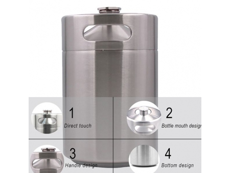 ترمس حراري ستيل سعة 5 لتر 5L Single Wall Mini Keg