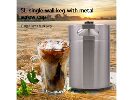 ترمس حراري ستيل سعة 5 لتر 5L Single Wall Mini Keg