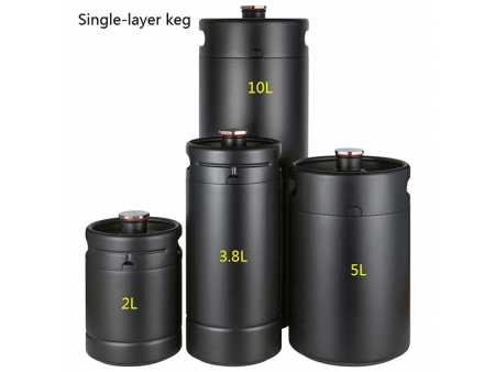 برميل تخمير بجدار مزدوج سعة 4 لتر مع رأس موزع  4L Double Wall Keg with CO₂ Dispenser