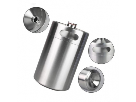 ترمس ستيل معزول بجدار مزدوج سعة 3.8 لتر/ ترموس ستانلس ستيل 3.8L Double Wall Vacuum Insulated Mini Keg