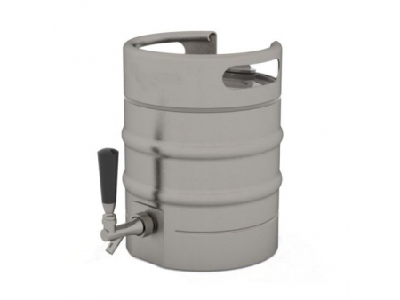 برميل ستانلس ستيل للسوائل سعة 3.8 لتر (مع صنبور موزع من الأسفل) 3.8L Vacuum Keg with Bottom Tap