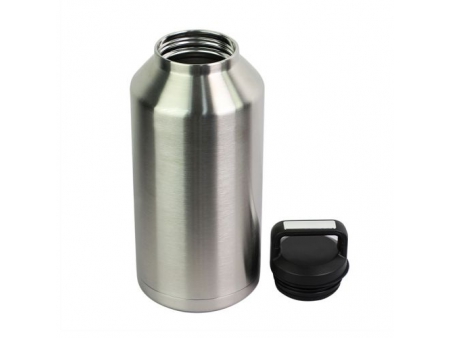 مطارة ستيل معزولة تحفظ الحرارة والبرودة سعة 1.89 لتر (مع غطاء محكم) 1.89L Vacuum Wide Mouth Growler