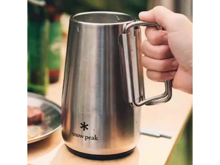 كوب ستانلس ستيل مع مقبض سعة 700 مل/ كوب للمشروبات الساخنة والباردة من الستانلس ستيل 700ML Insulated Growler