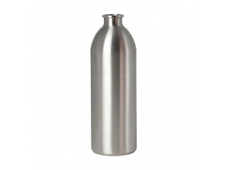 قارورة ستانلس ستيل سعة 1 لتر مع غطاء، زمزمية ستيل للحليب والمشروبات الغازية وغيرها 1L Stainless Steel Bottle