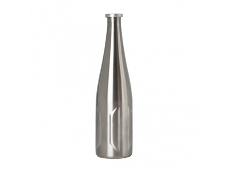 قارورة ستانلس ستيل سعة 1 لتر مع غطاء، زمزمية ستيل للحليب والمشروبات الغازية وغيرها 1L Stainless Steel Bottle