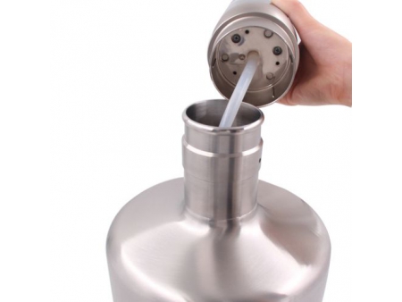 قارورة مياه من ستانلس ستيل سعة 5 لتر (يمكن تركيب موزع عليها وتناسب كل المشروبات)  5L Stainless Steel Water Jug