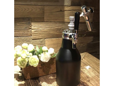 موزع ستانلس ستيل مع منظم لقارورة جراولر Growler Lid Dispenser