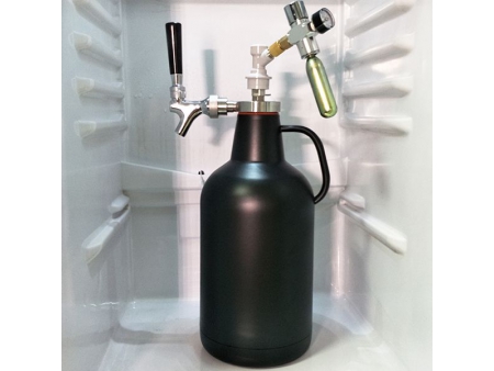 موزع ستانلس ستيل مع منظم لقارورة جراولر Growler Lid Dispenser