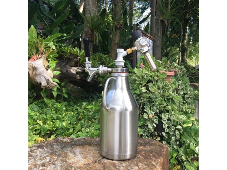 موزع ستانلس ستيل مع منظم لقارورة جراولر Growler Lid Dispenser