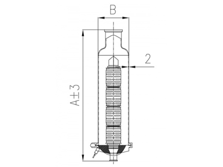 غلاف مرشح ستيل مدمج لشمعة فلتر واحدة Stainless Steel In-line Filter Housing