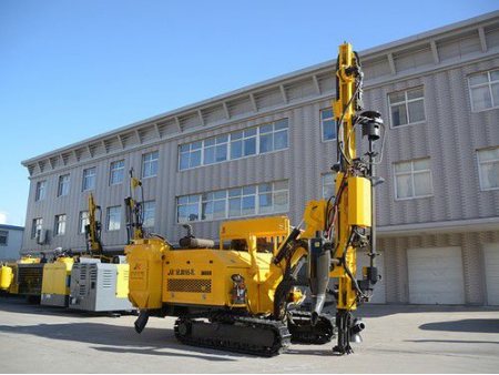 جهاز الحفر الهيدروليكي المجنزر المدمج/ حفار هيدروليكي على جنزير، سلسلة JK660 Integrated Hydraulic Crawler Mounted DTH Drilling Rig