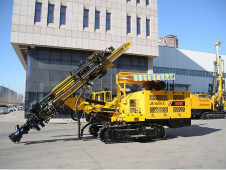 جهاز الحفر الهيدروليكي المجنزر المدمج/ حفار هيدروليكي على جنزير، سلسلة JK660 Integrated Hydraulic Crawler Mounted DTH Drilling Rig