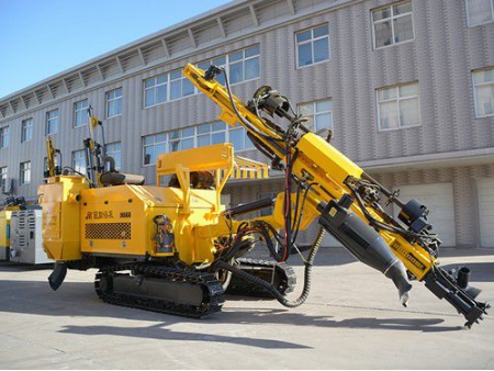 جهاز الحفر الهيدروليكي المجنزر المدمج/ حفار هيدروليكي على جنزير، سلسلة JK660 Integrated Hydraulic Crawler Mounted DTH Drilling Rig