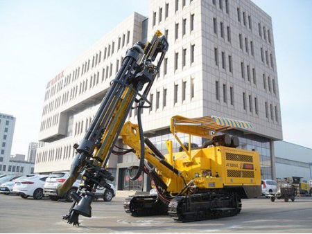 جهاز الحفر الهيدروليكي المجنزر المدمج/ حفار هيدروليكي على جنزير، سلسلة JK690 Integrated Hydraulic Crawler Mounted DTH Drilling Rig