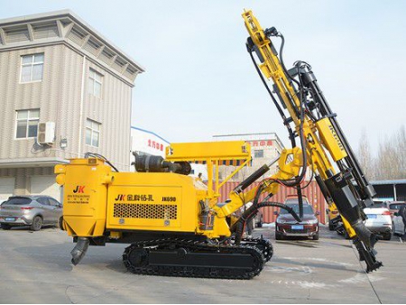 جهاز الحفر الهيدروليكي المجنزر المدمج/ حفار هيدروليكي على جنزير، سلسلة JK690 Integrated Hydraulic Crawler Mounted DTH Drilling Rig