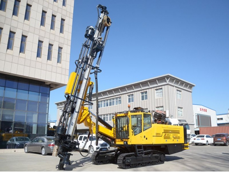 جهاز الحفر الهيدروليكي المجنزر المدمج/ حفار هيدروليكي على جنزير، سلسلة JK820-2 Integrated Hydraulic Crawler Mounted DTH Drilling Rig