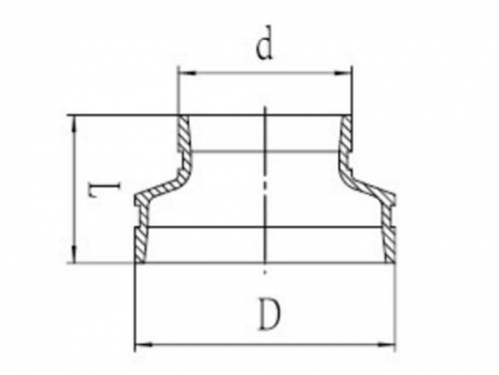 مسلوب جروف مركزي Grooved Concentric Reducer