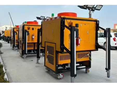 وحدة مضخة تصريف متنقلة ذات تحميل وتفريغ آلي Auto Loading And Unloading Mobile Drainage Cabin