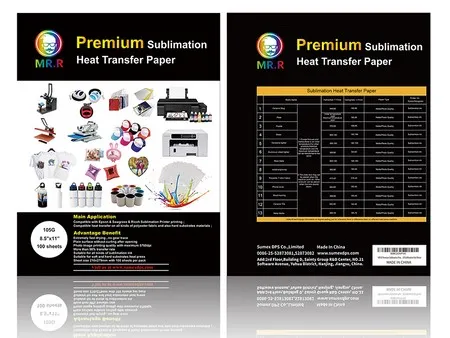 صفائح ورق حراري سبلميشن، ورق سبلميشن للطباعة الحرارية