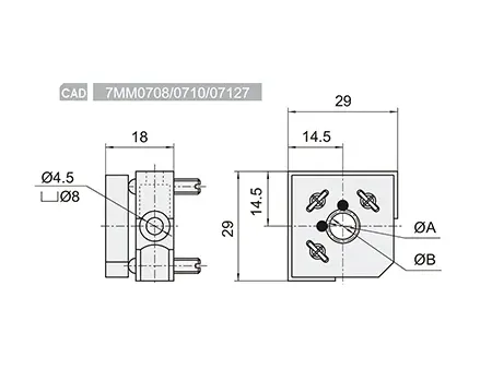 حاملة مرآة ثنائية الأبعاد