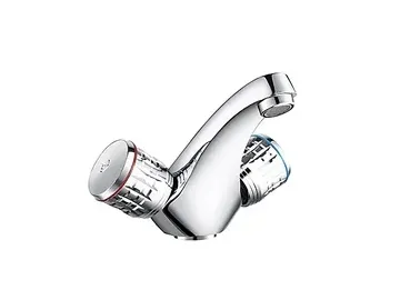 خلاطات الحوض والحمام بمقبضين (لنظام توفير الماء الحار والبارد) Double Handle Faucets