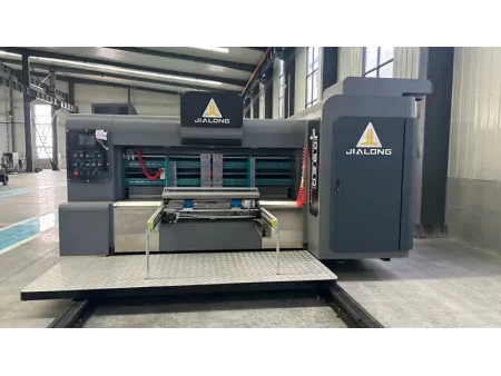 خط إنتاج صناديق كرتون آلي (طباعة فلكسو، تحزيز، قطع بالقوالب، اللصق) Auto Flexo Printer Slotter Die Cutter (with Inline ماكينة الطي واللصق بالغراء)